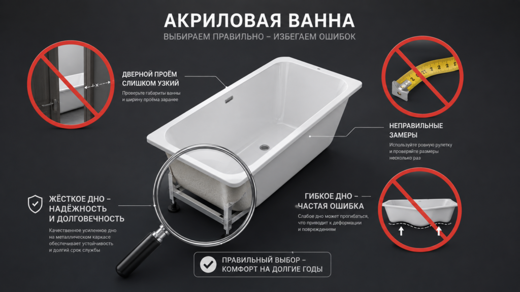 7 ошибок при выборе акриловой ванны 7 ошибок при выборе акриловой ванны